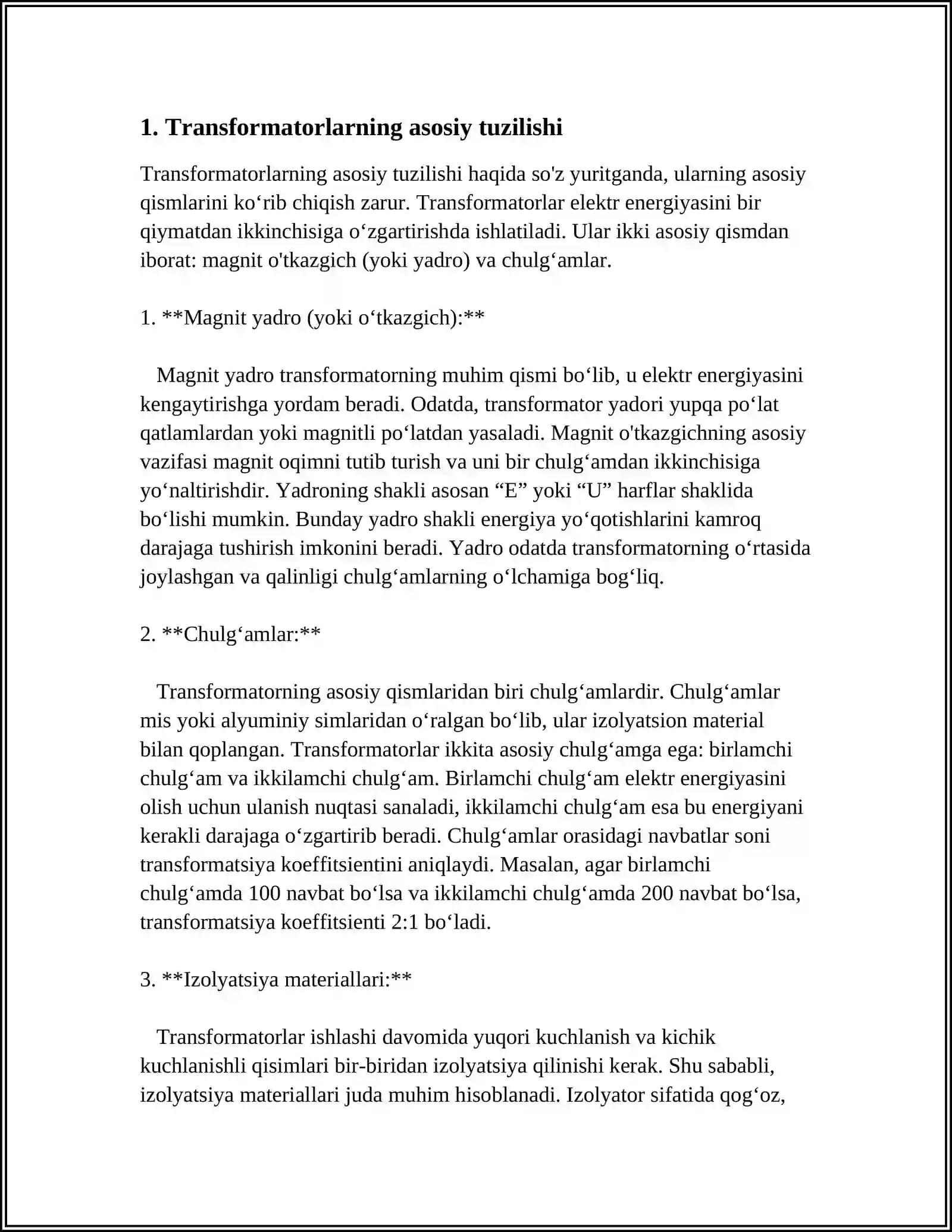 TRANSFORMATORLAR 3