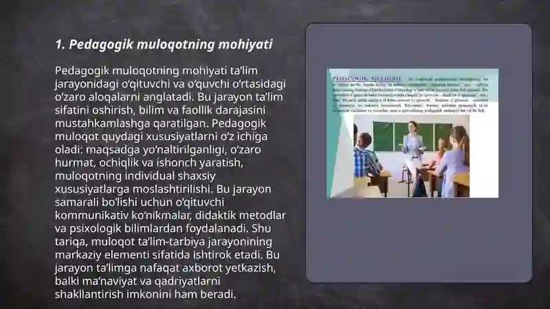 Pedagogik muloqot turlari. 3