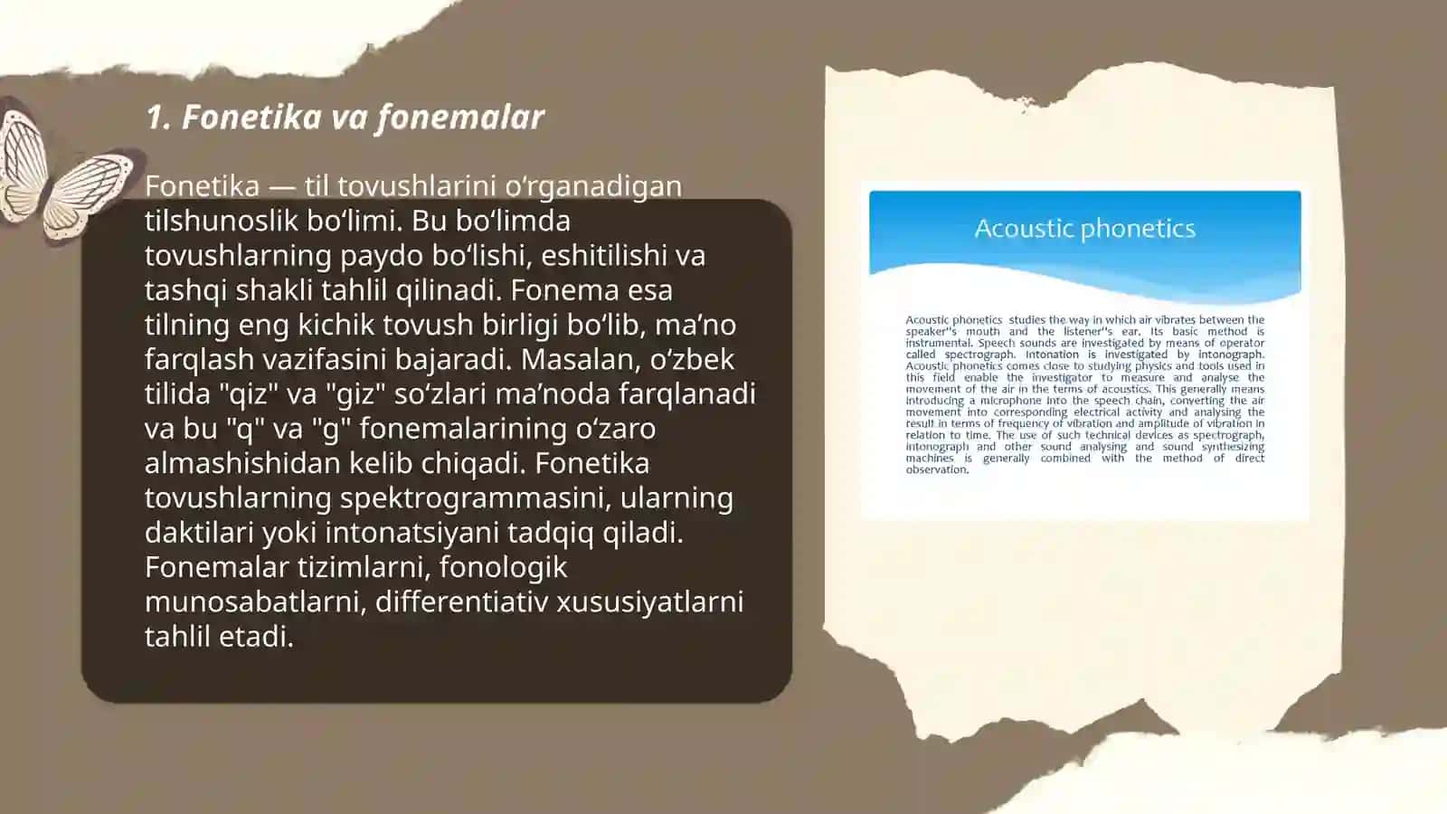 Fonetika va fonologiya.Fonema ottenkalari va uning turlari 3
