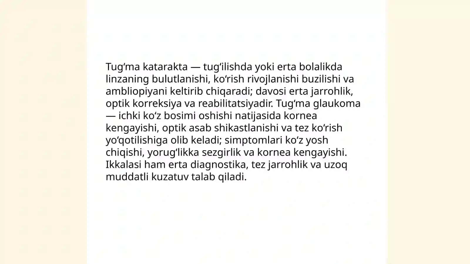 Koʻzi ojiz va zaif koʻruvchi bolalarda birlamchi va ikkilamchi nuqsonlar 3