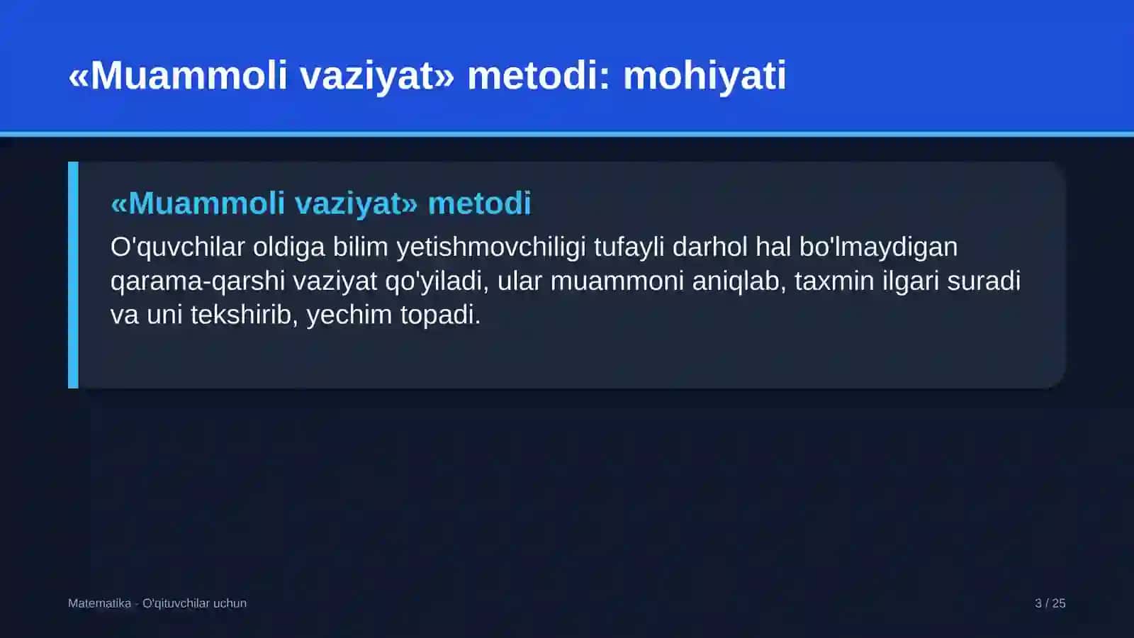 matematika darslarida muammoli vaziyat metodidan foydalanish 6918 3