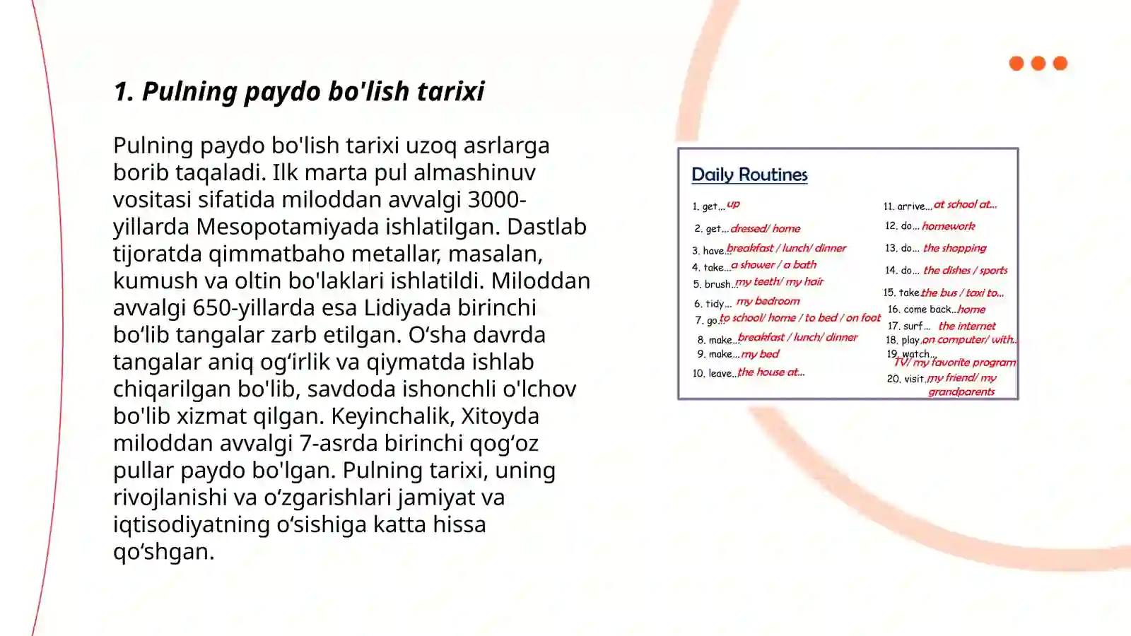 Pulning paydo bo'lish tarixi 3