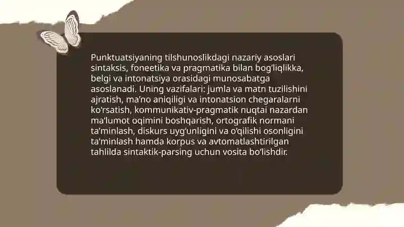 Punktuatsiyaning Til Ilmida O'rganilishi va Vazifalari: Muammo va Yechimlar 3