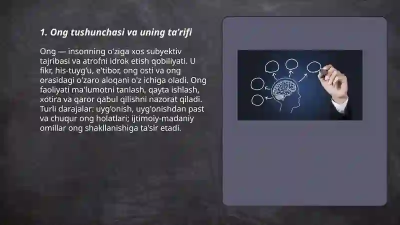 Ong tuzilmasi haqida tushuncha 3