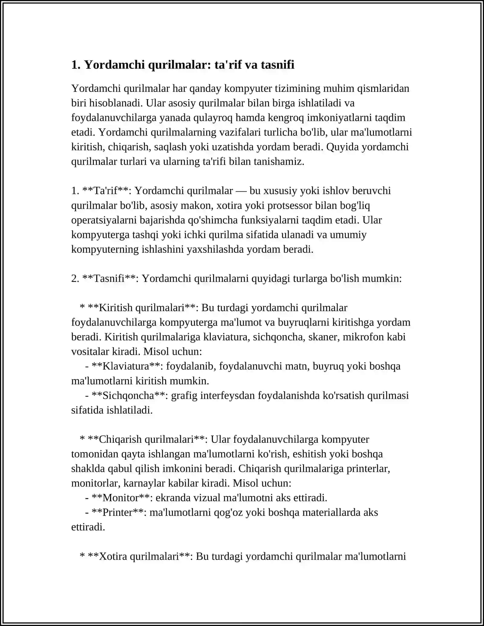 Yordamchi qurilmalar 3