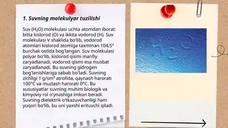 Suvning kimyoviy va biologik xususiyatlari 3