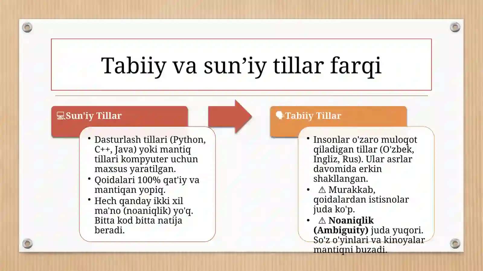Tabiiy tillar uchun rasmiy grammatika 3