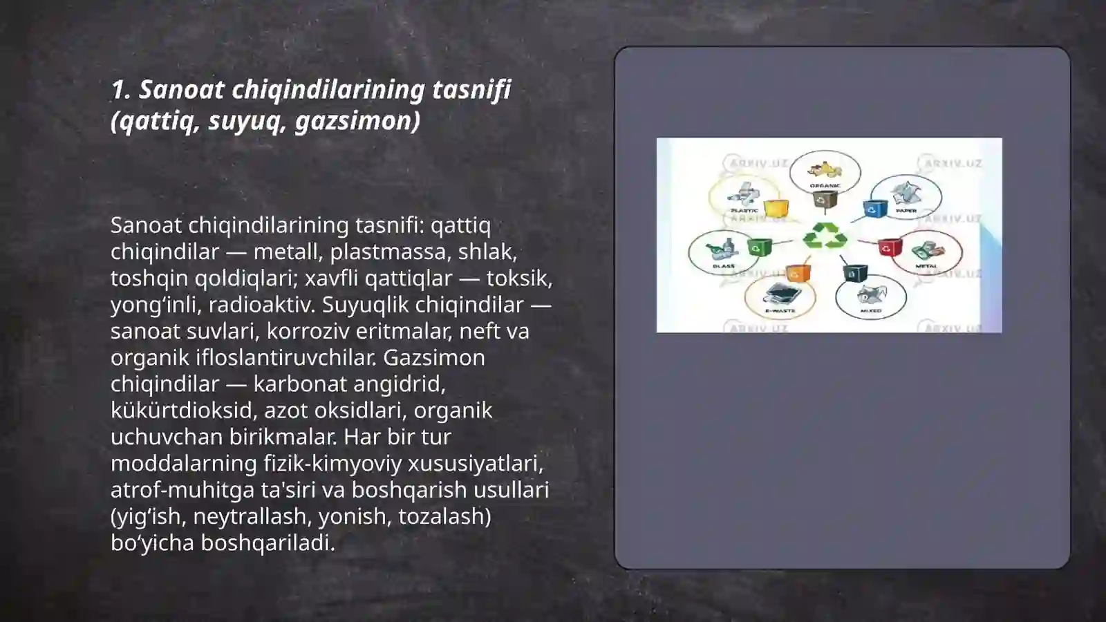 Sanoat chiqindilar 3