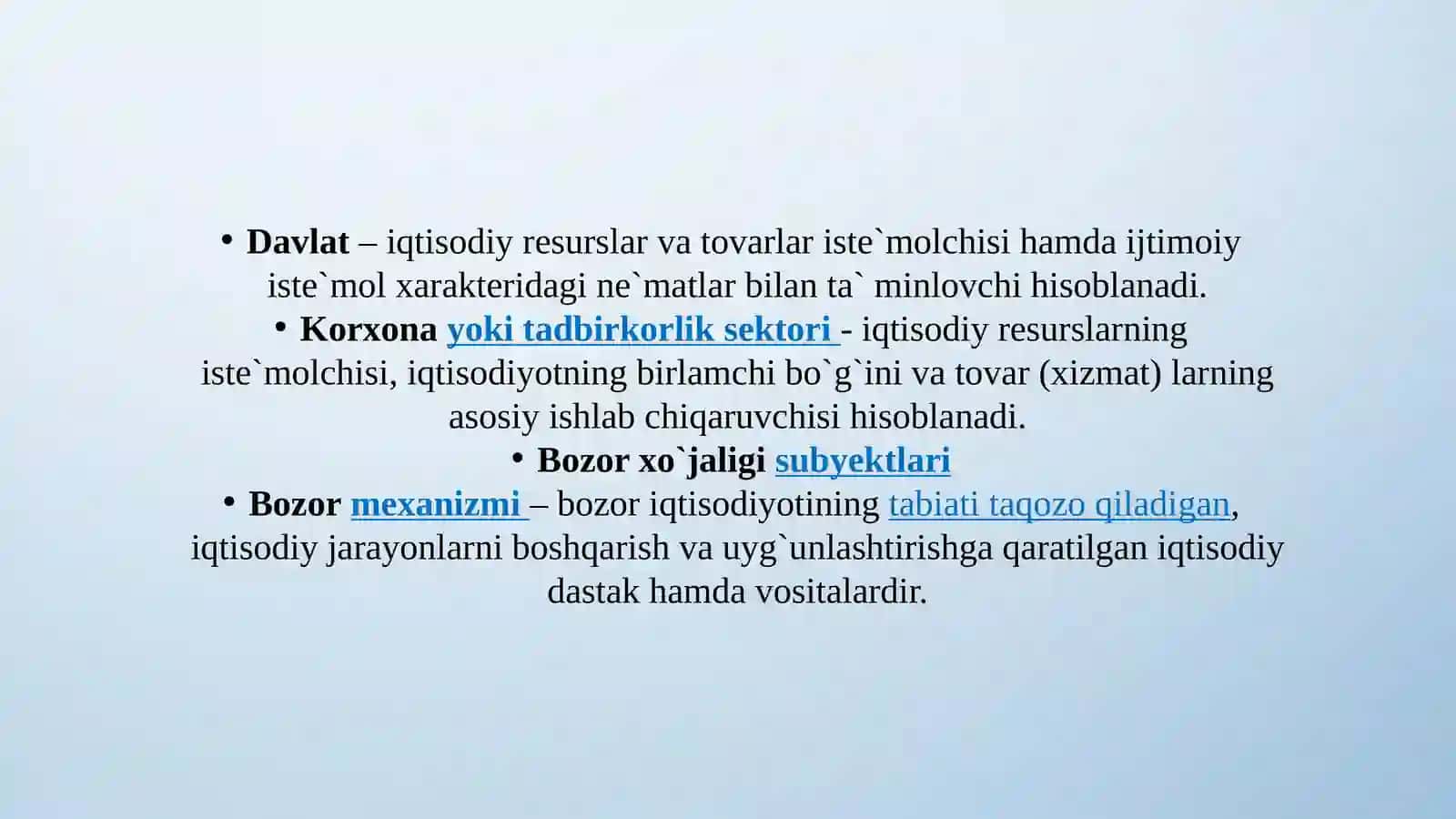 Bozoriqtisodiyotining afzalliklari va kamchiliklari 3
