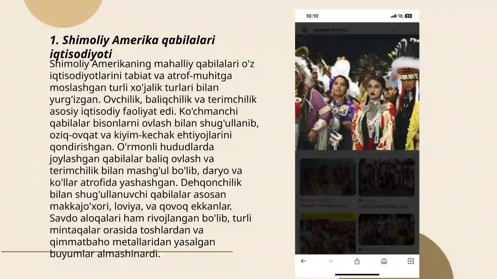 Shimoliy Amerika xalqlari xo'jaligi va madaniyati 3