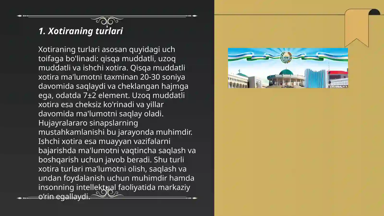 Xotiraning turlari 3