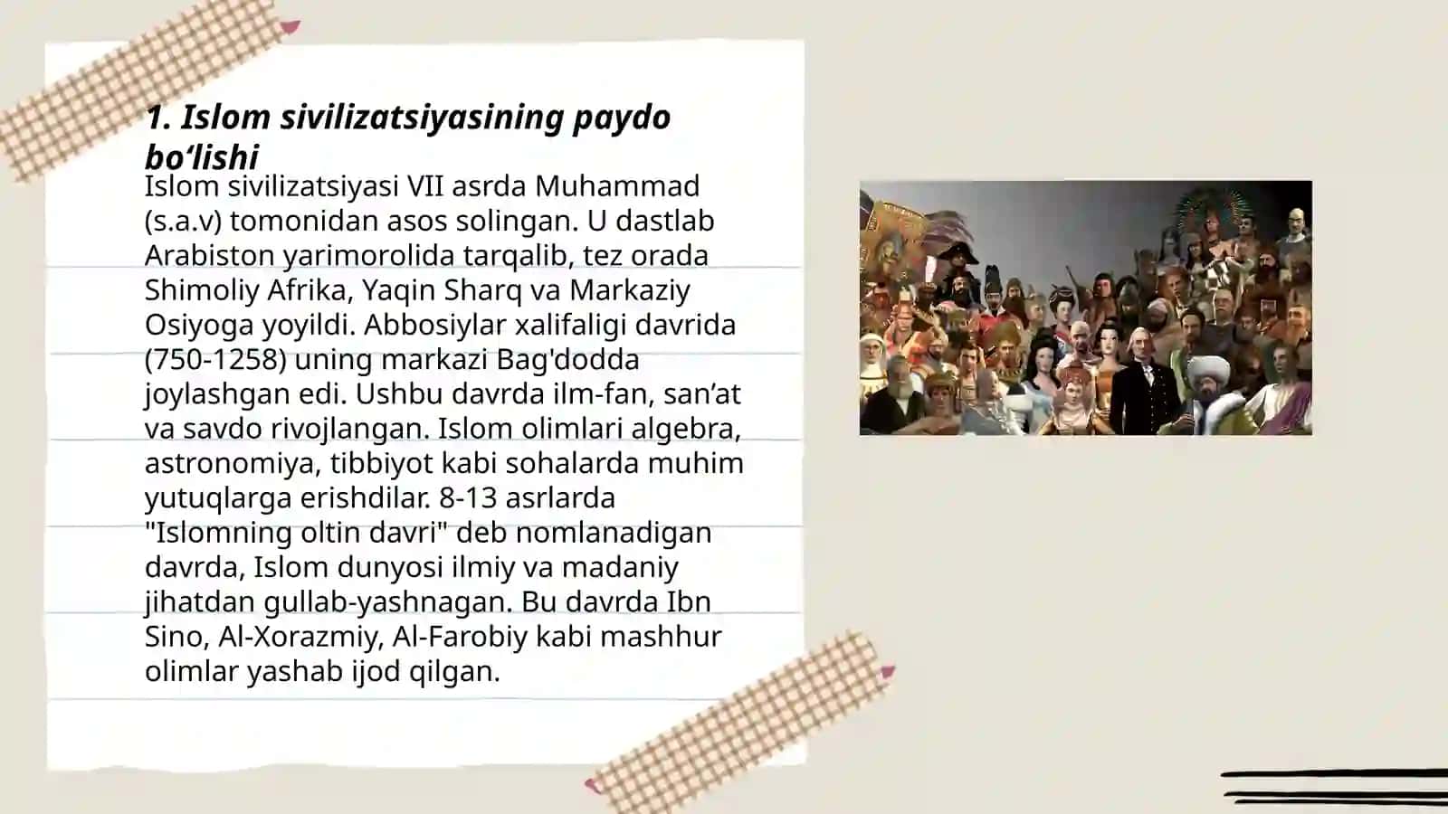 Islom sivilizatsiyasining vujudga kelishi 3