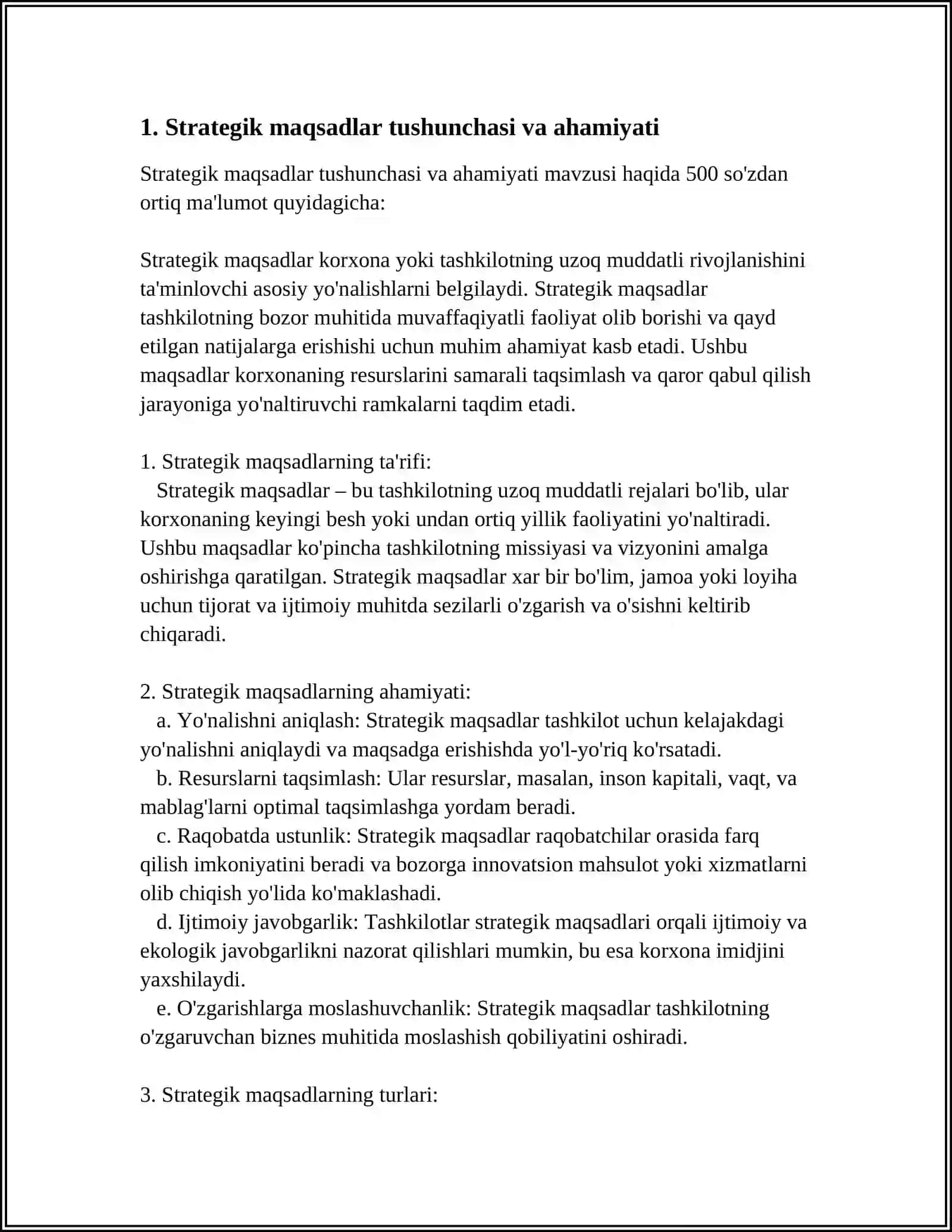 STRATEGIK MAQSADLAR 3