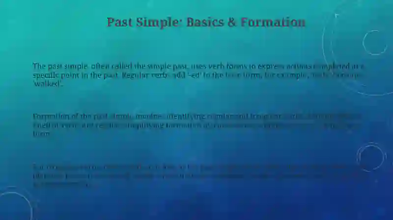 Past simple 3