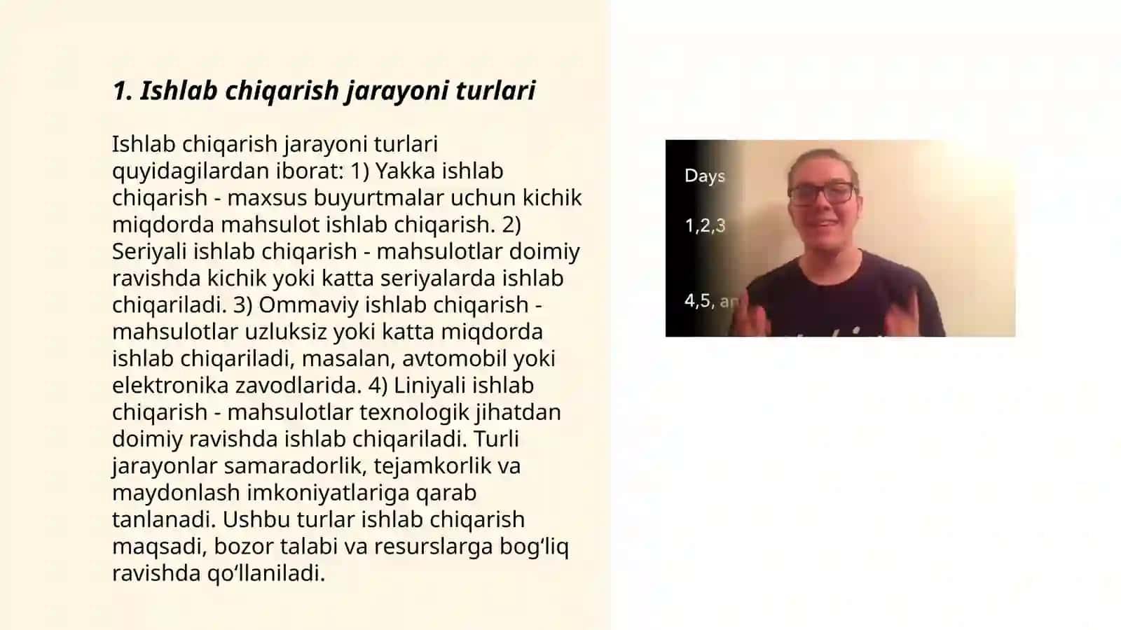 Ishlab chiqarish jarayoni 3