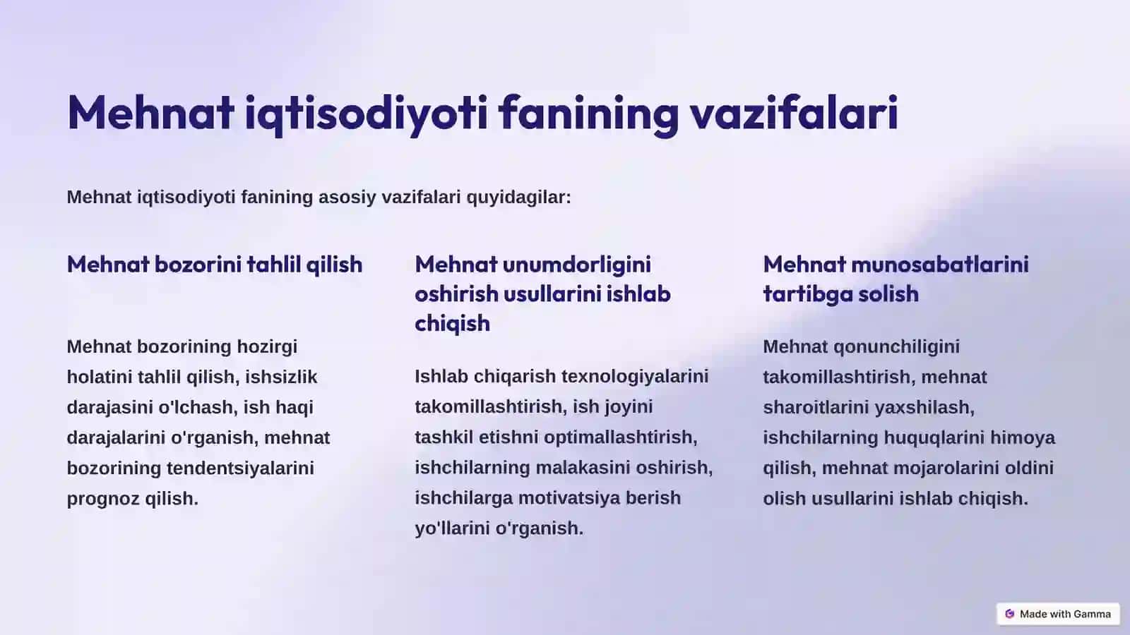 Mehnat iqtisodiyoti 3