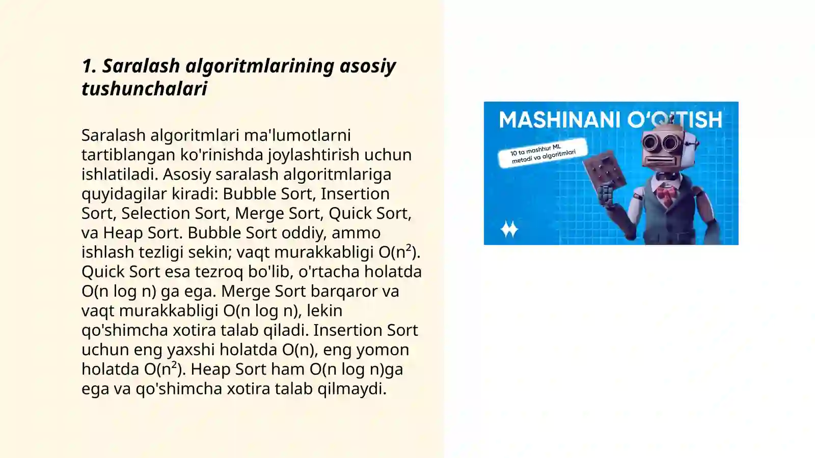 Saralash algoritmlari 3