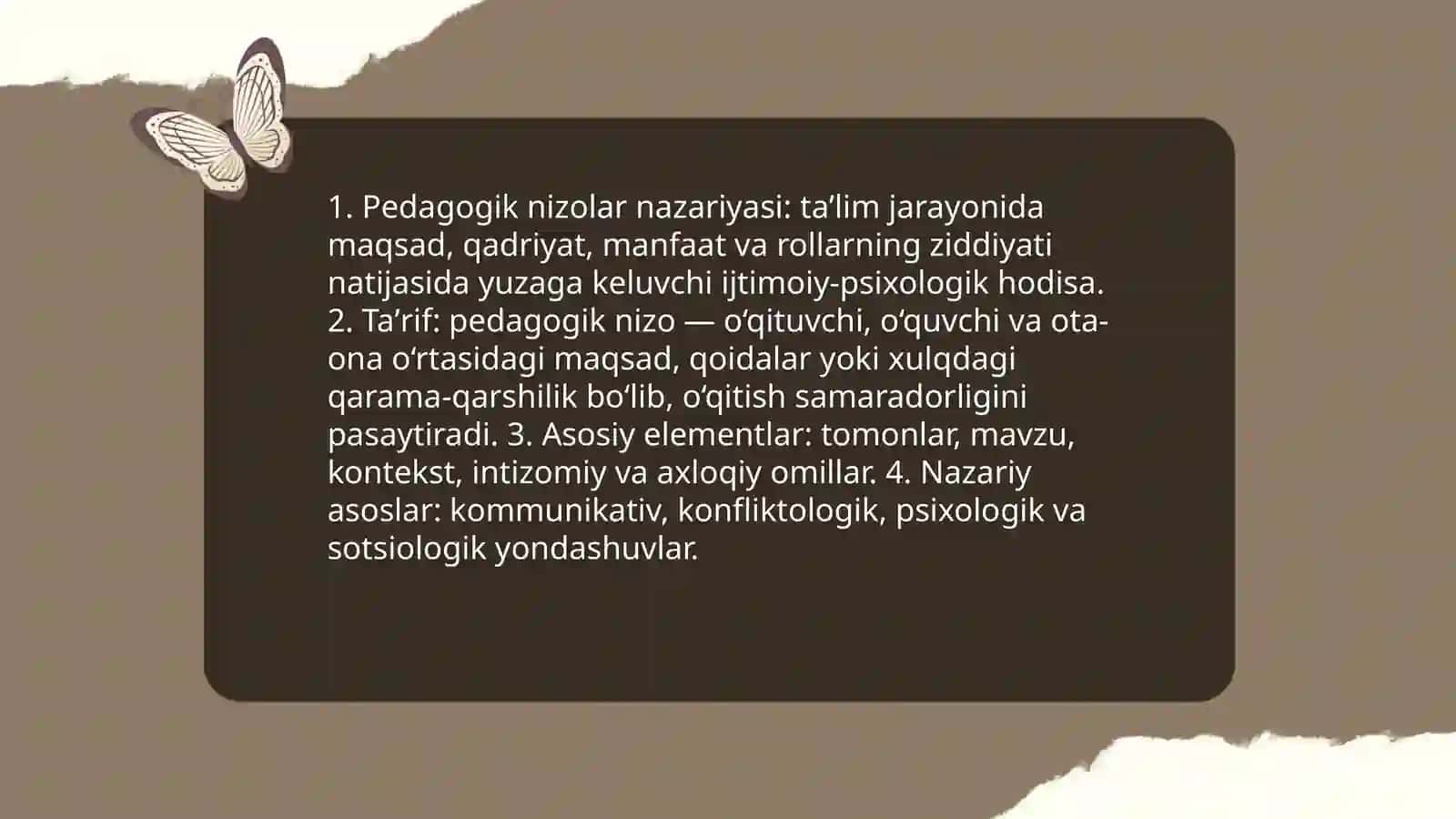 Pedagogik nizolar va ularni bartaraf etish texnologiyalari 3