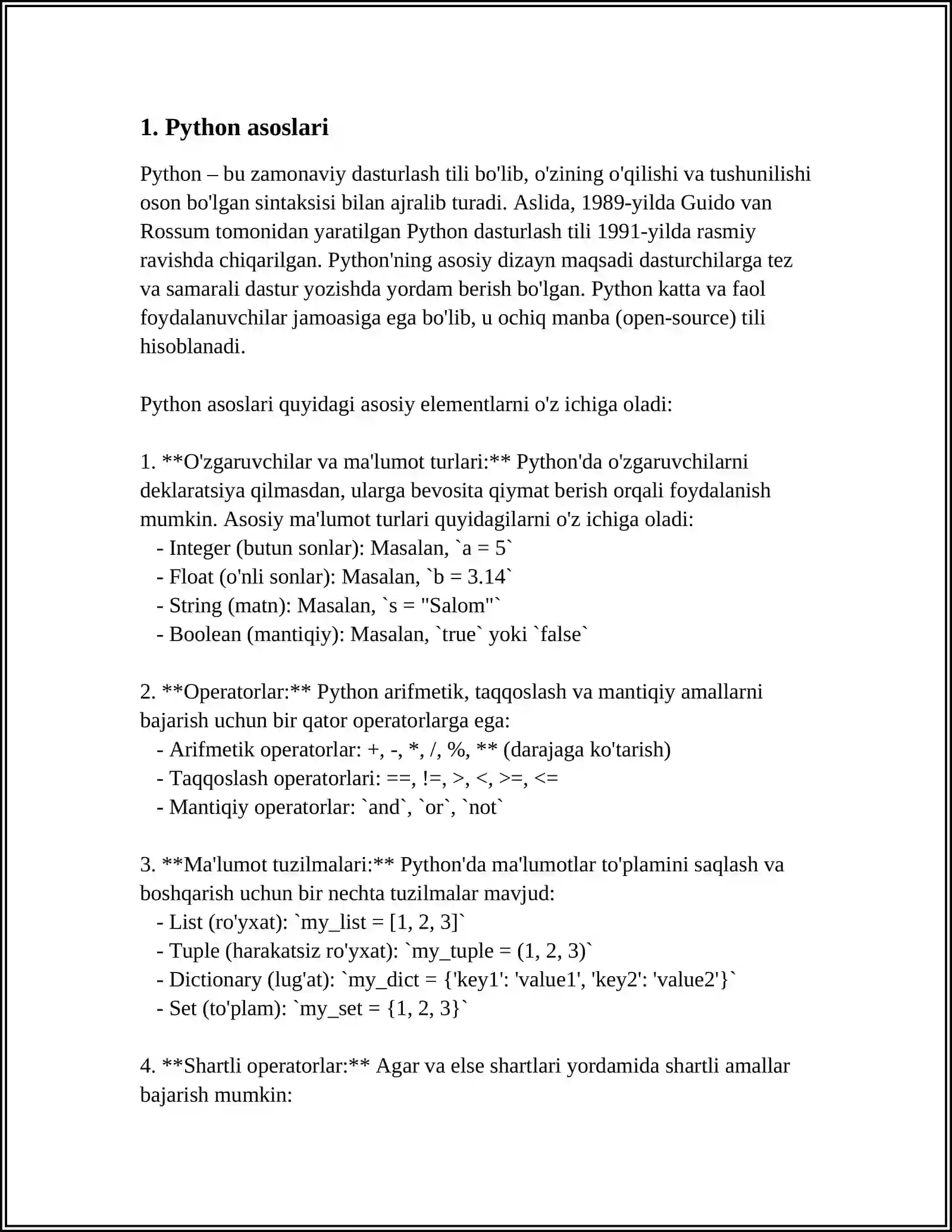 PYTHON 3