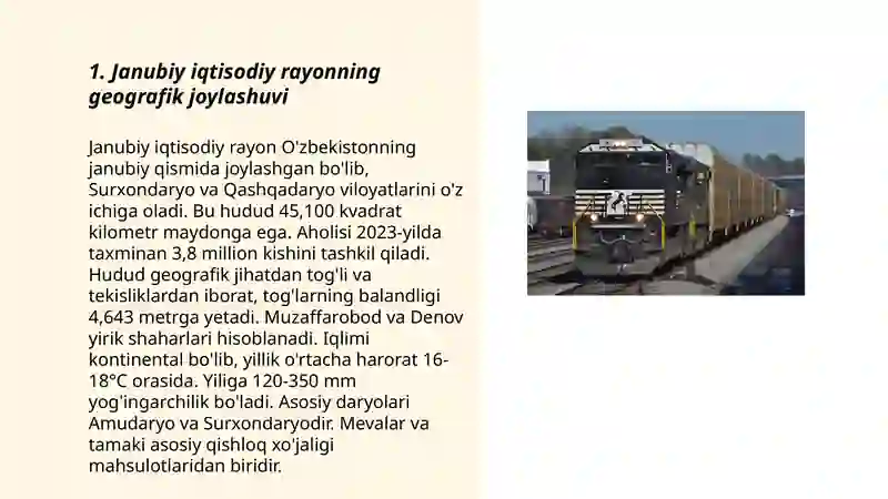 Janubiy iqtisodiy rayonning geografik joylashuvi 3