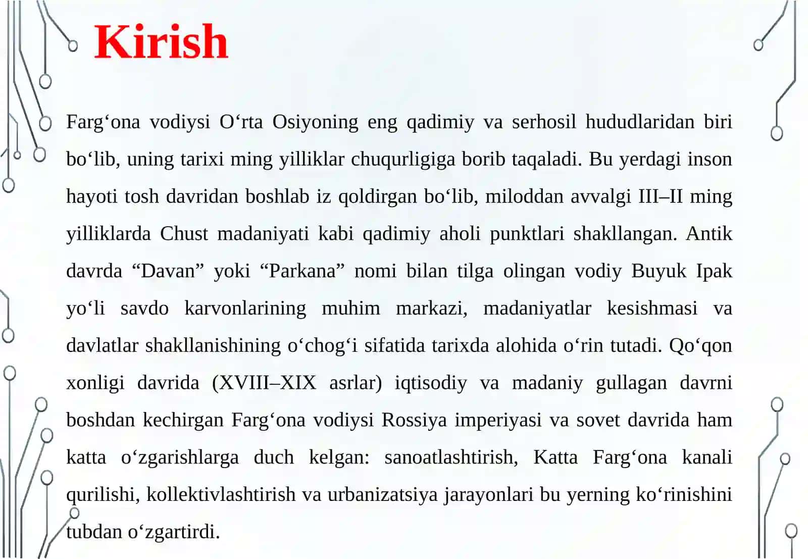 Farg‘ona vodiysi tarixiga oid kino foto hujjatlarni namunalarini to‘plash va izoh yozish 3