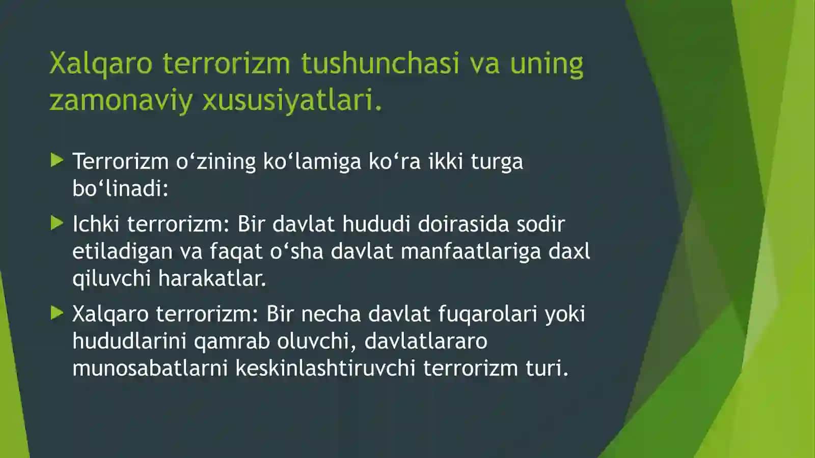 Terrorizmga qarshi xalqaro huquqiy kurash 3