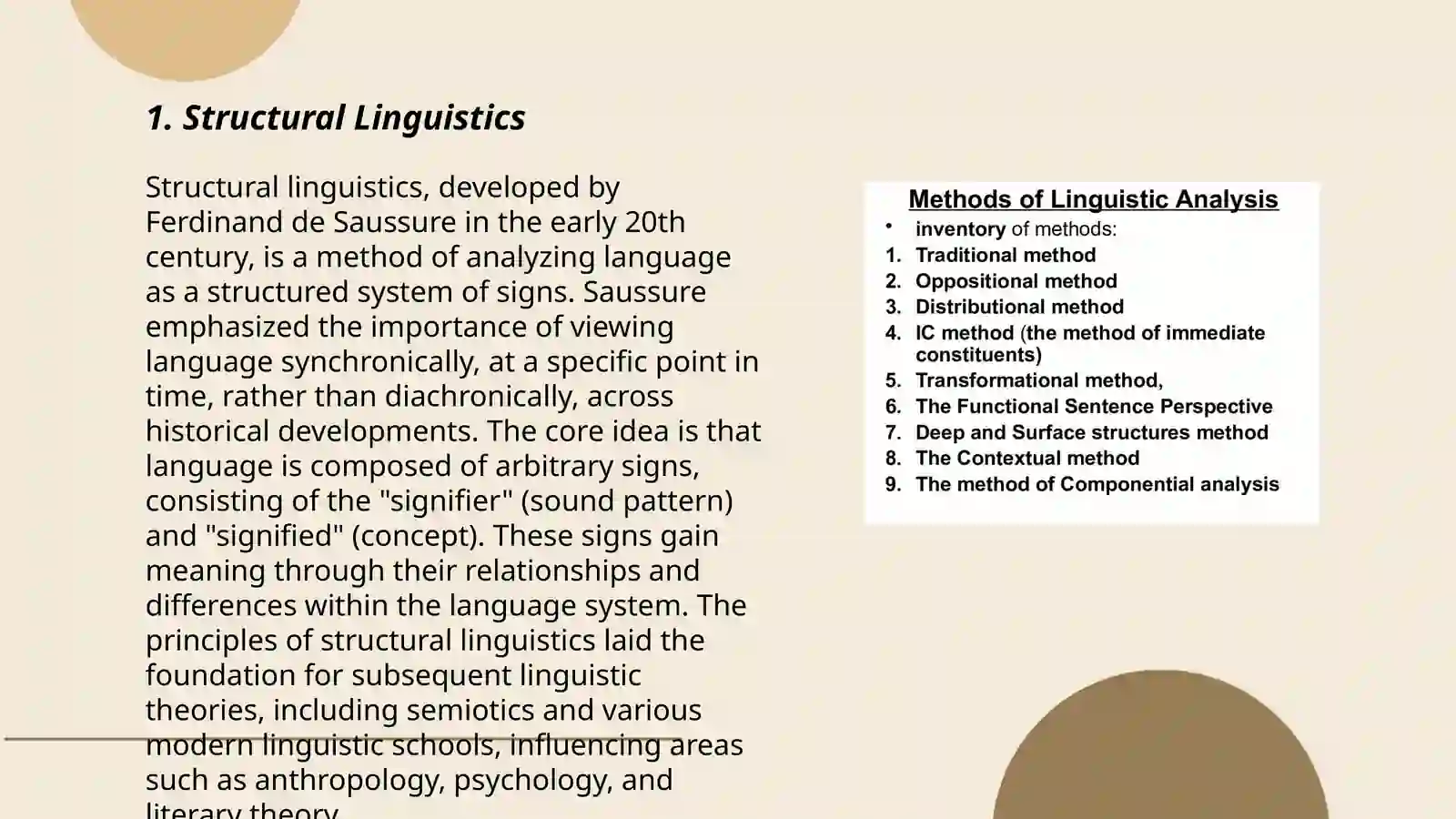 Structural Linguistics 3