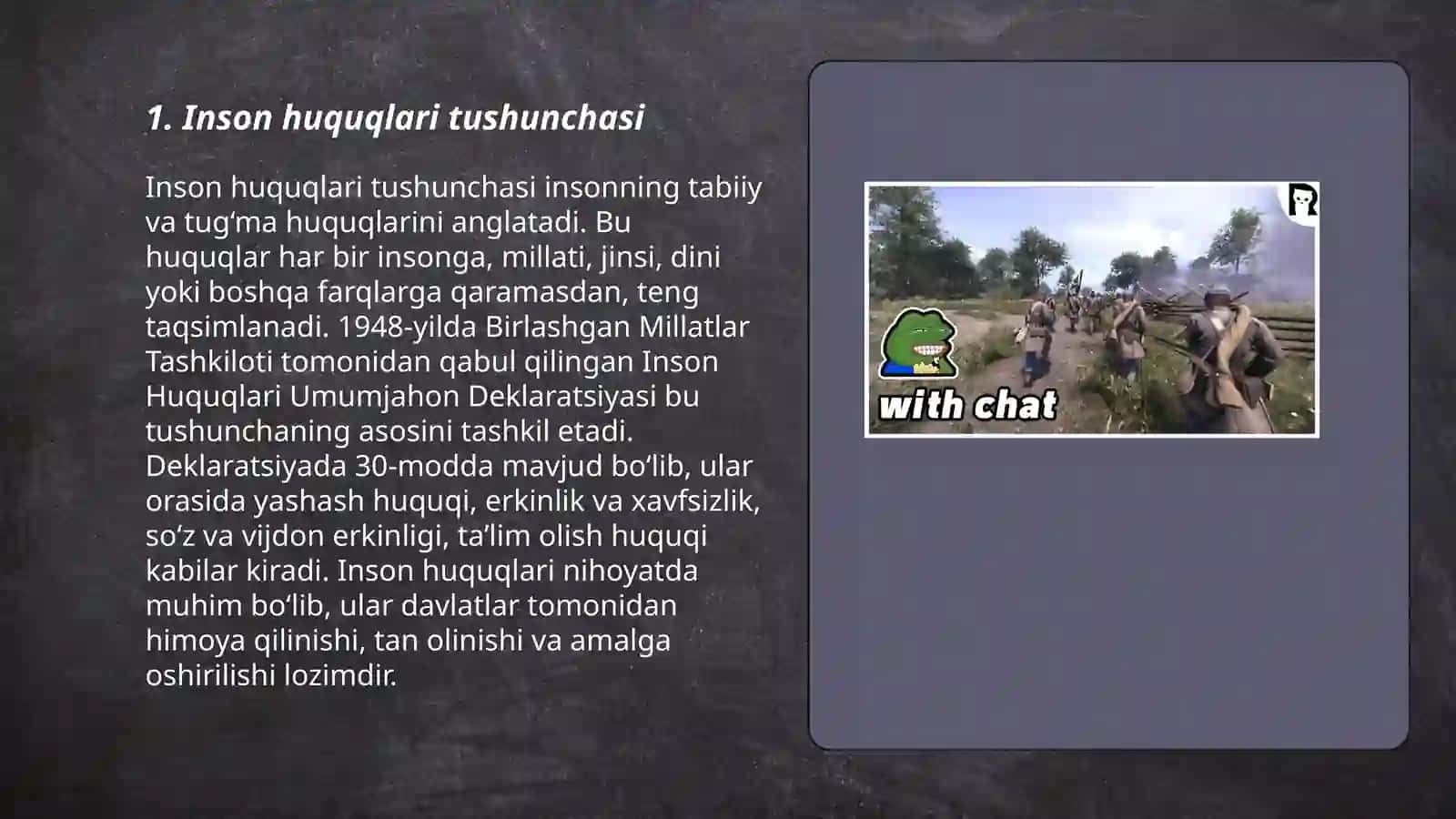 Inson va fuqarolarning asosiy huquqlari va erkinliklari 3