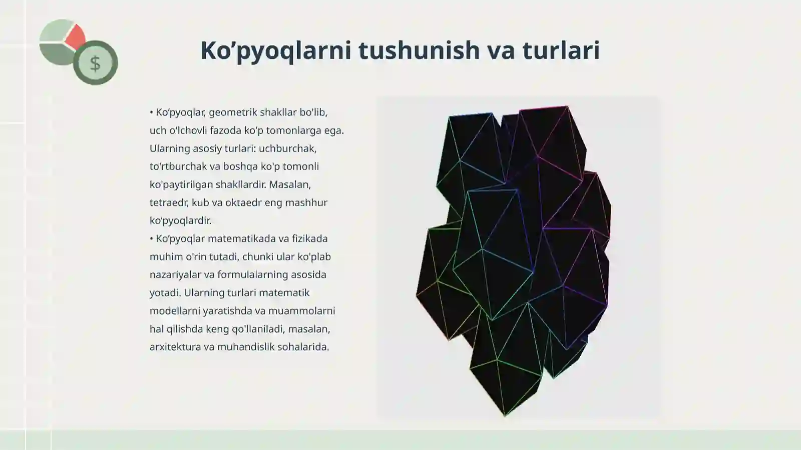 Ko’pyoqlar. Piramida 3