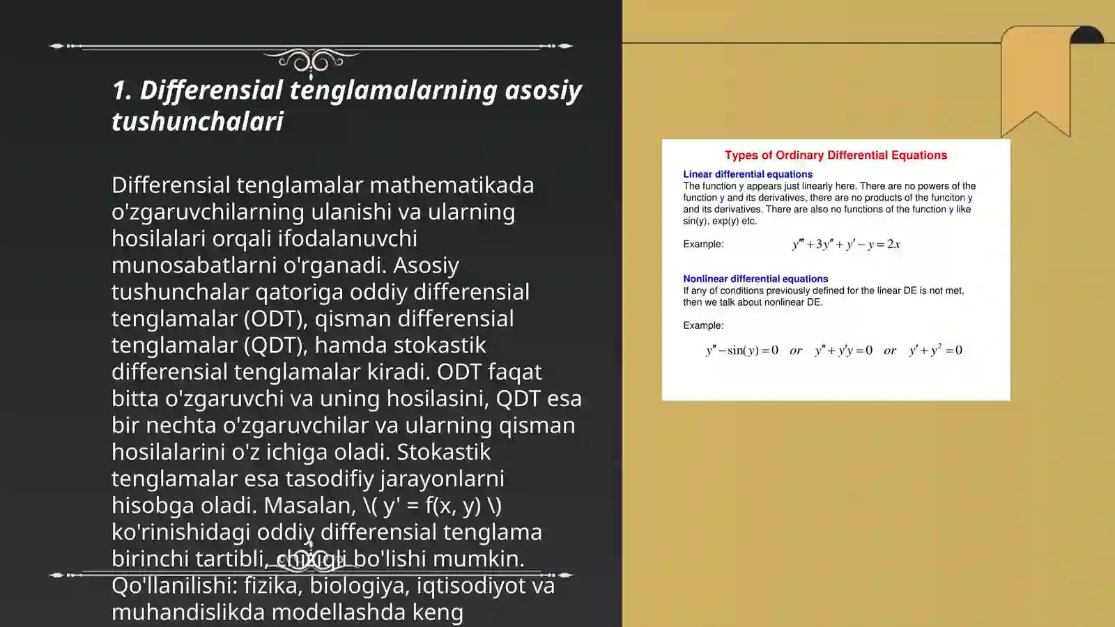 Differensial tenglamalar 3