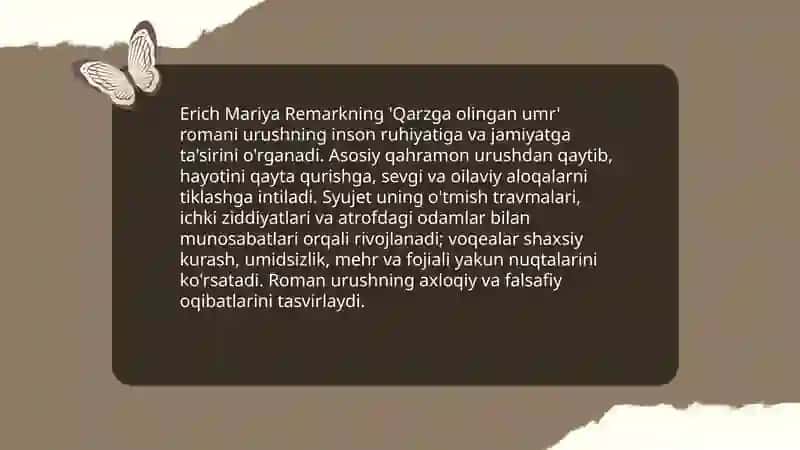 Qarzga olingan umr 3