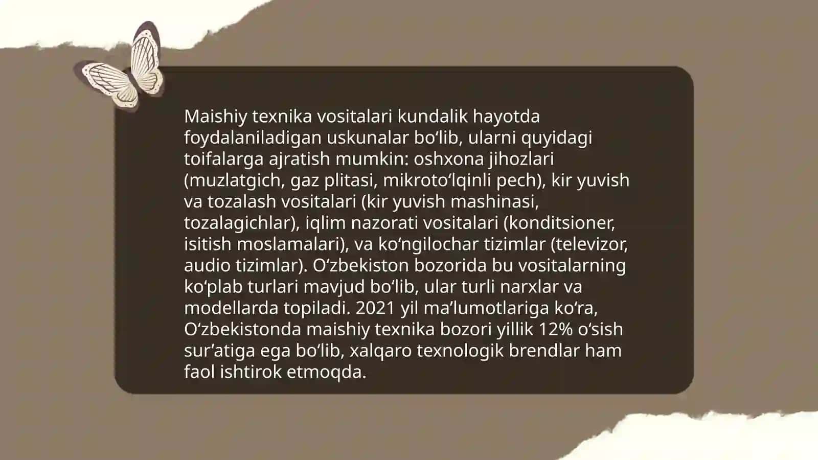 Maishiy texnika vositalari 3