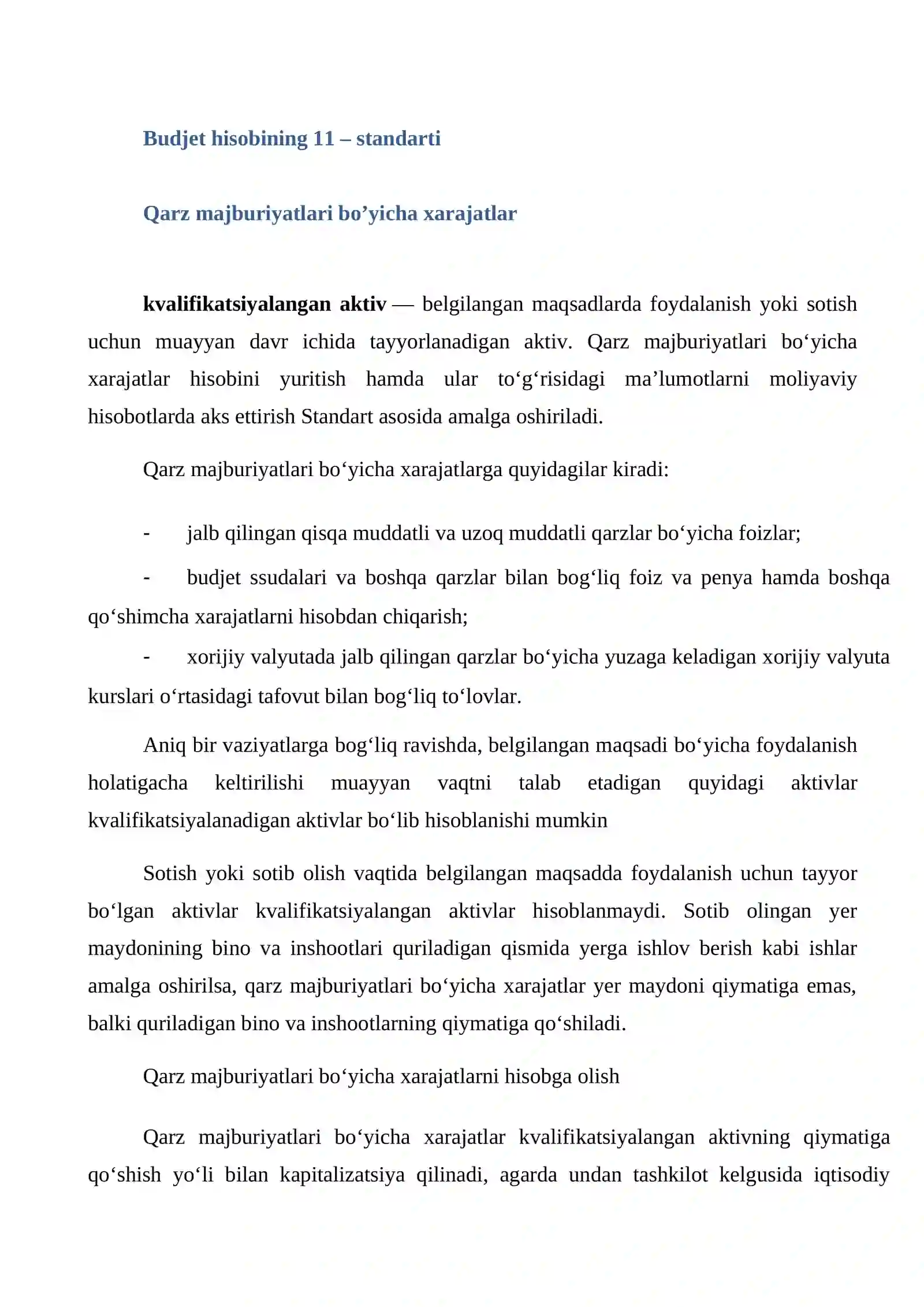 Byudjet hisobining 11,12,13,14 - standartlari 3