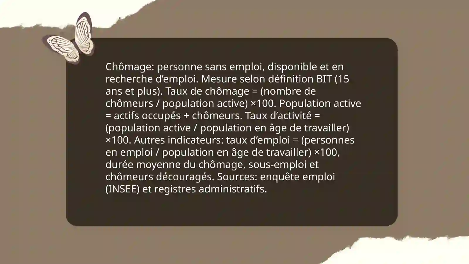 Le chomage 3
