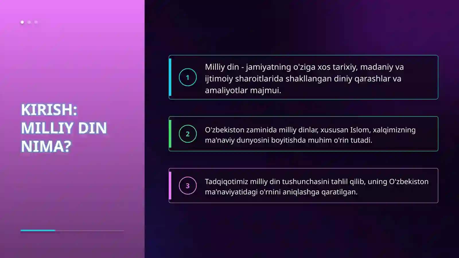 milliy din 3