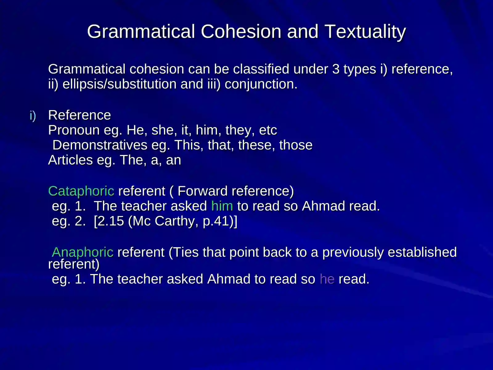 Discourse Analysis & Grammar 3
