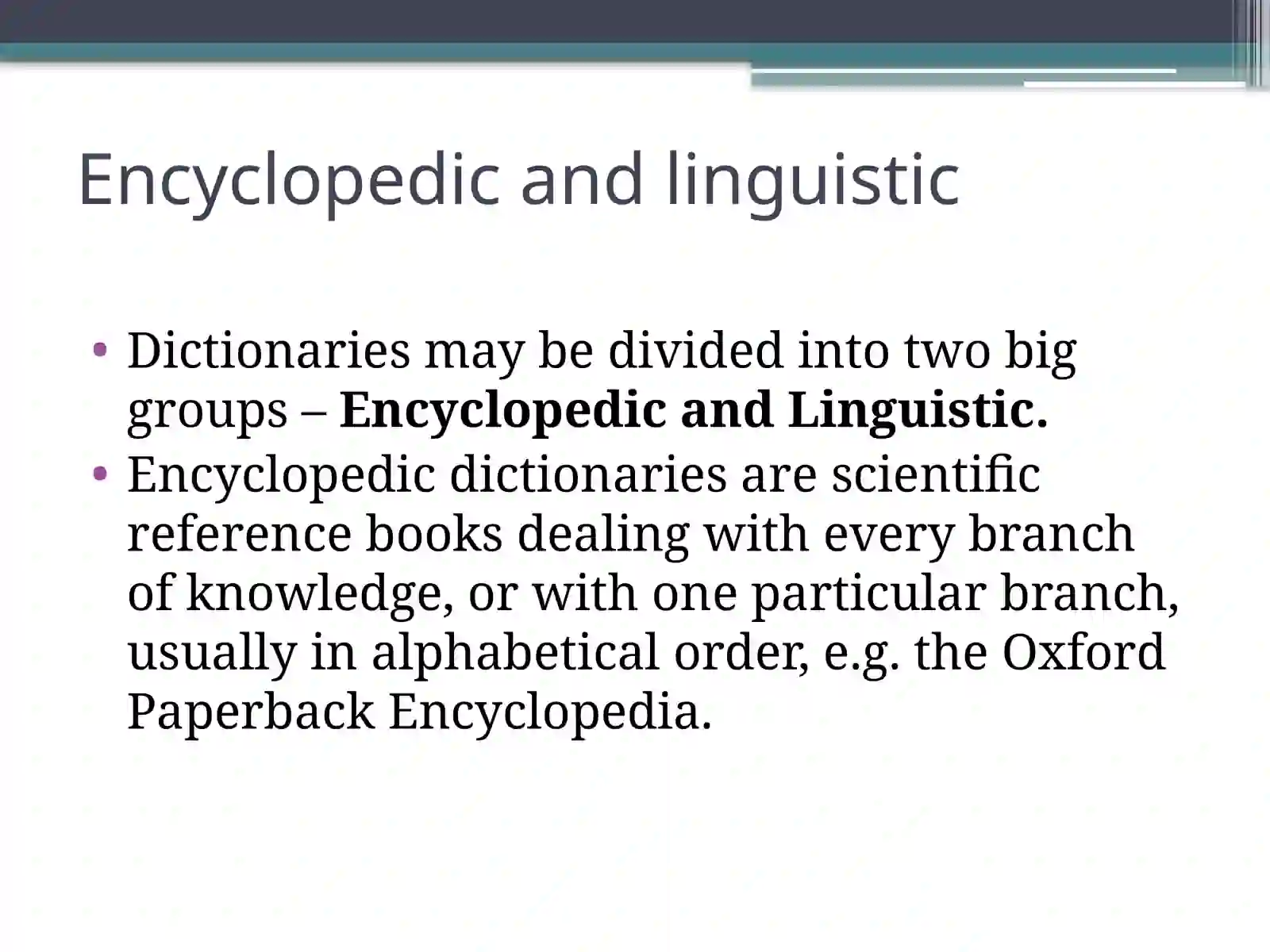 ENGLISH LEXICOGRAPHY 3