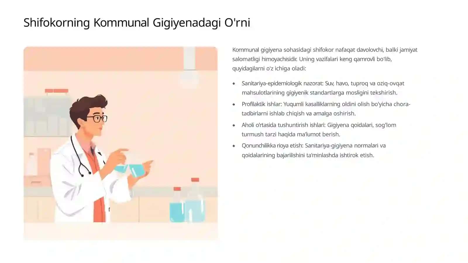 Kommunal Gigiyena: Shifokorning Jamiyat Salomatligidagi Muhim Vazifalari 3