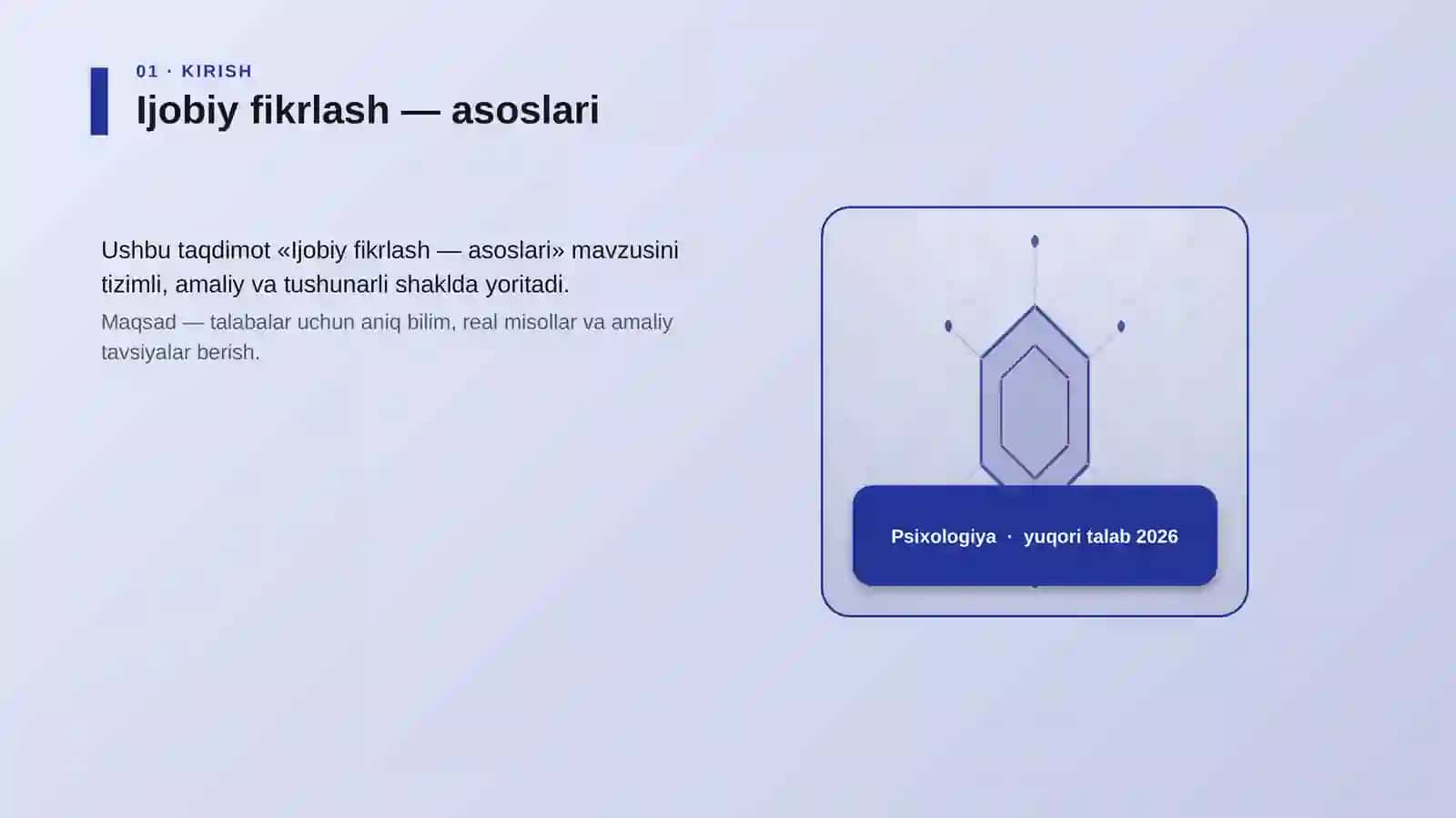 Ijobiy fikrlash — asoslari 3