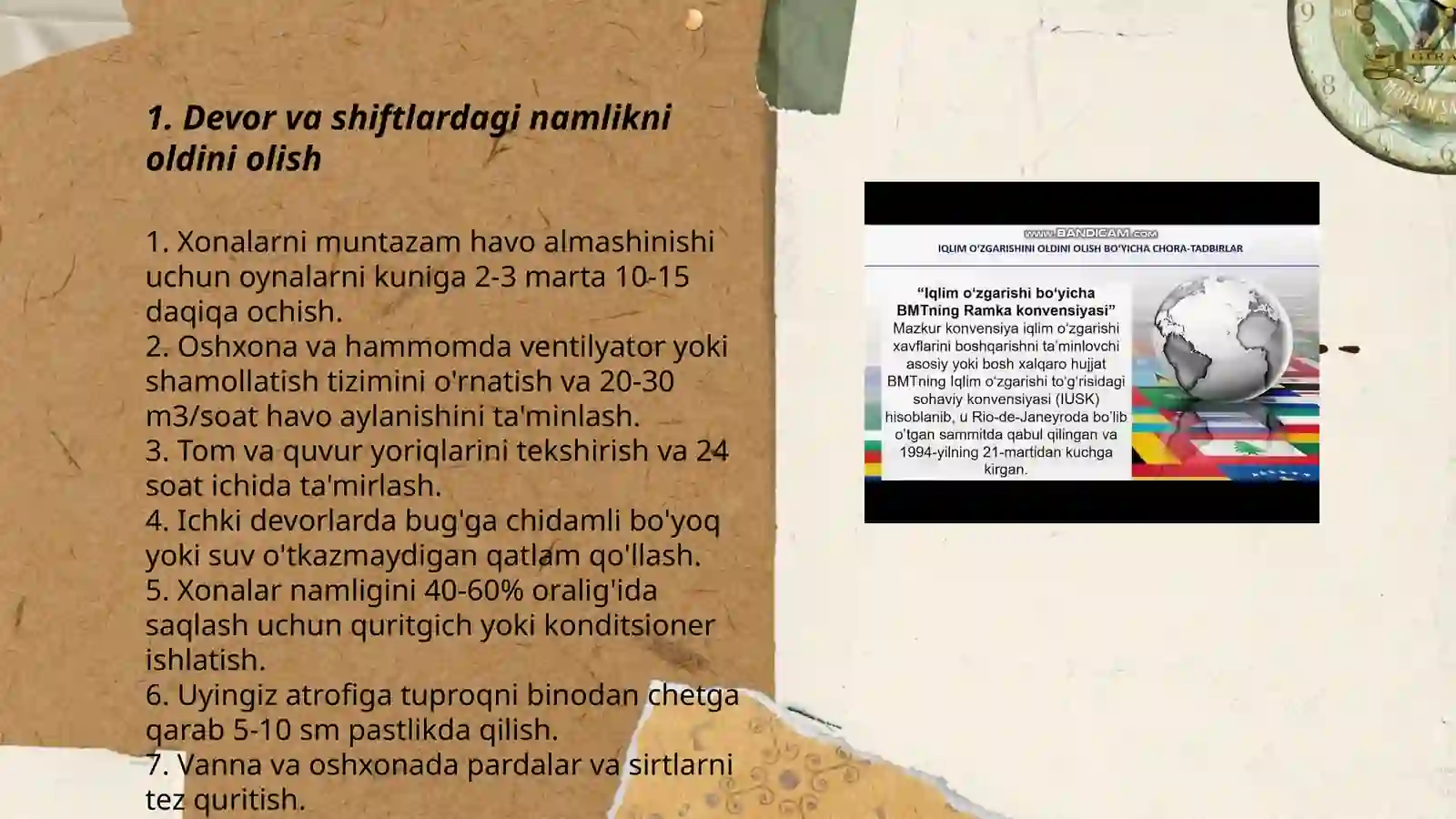 Uyda karozyani oldini olish 3