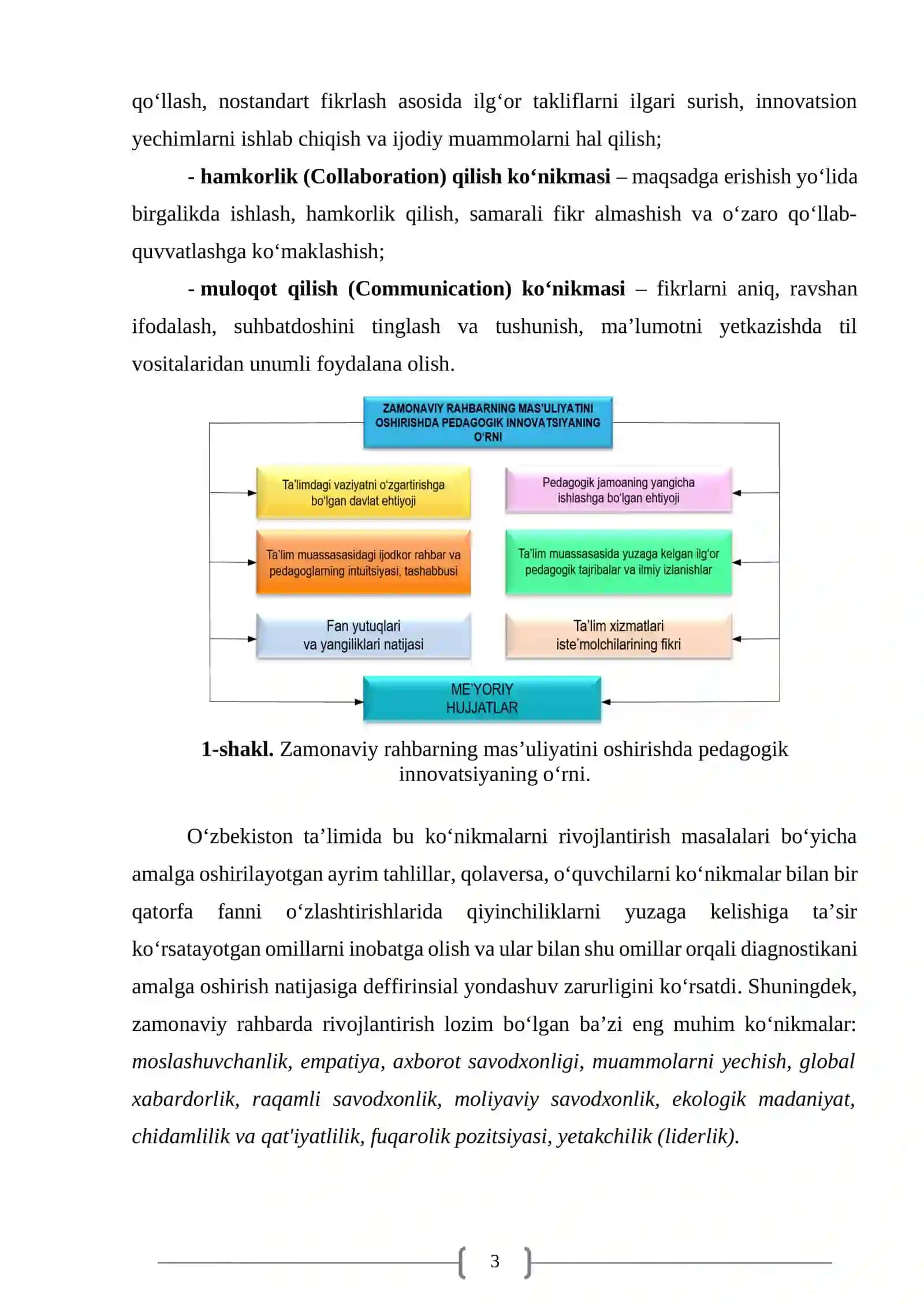 O‘quvchilarni ta’lim dasturlarini o‘zlashtirishi va kasbga yo‘naltirish masalalari 3