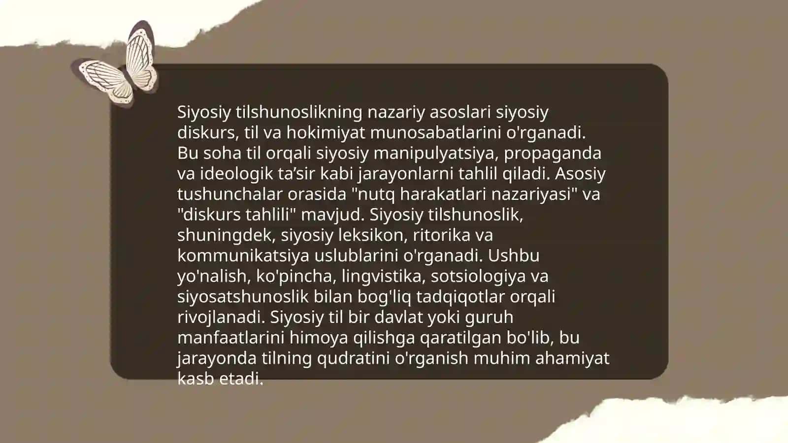 Siyosiy tilshunoslikning nazariy asoslari 3