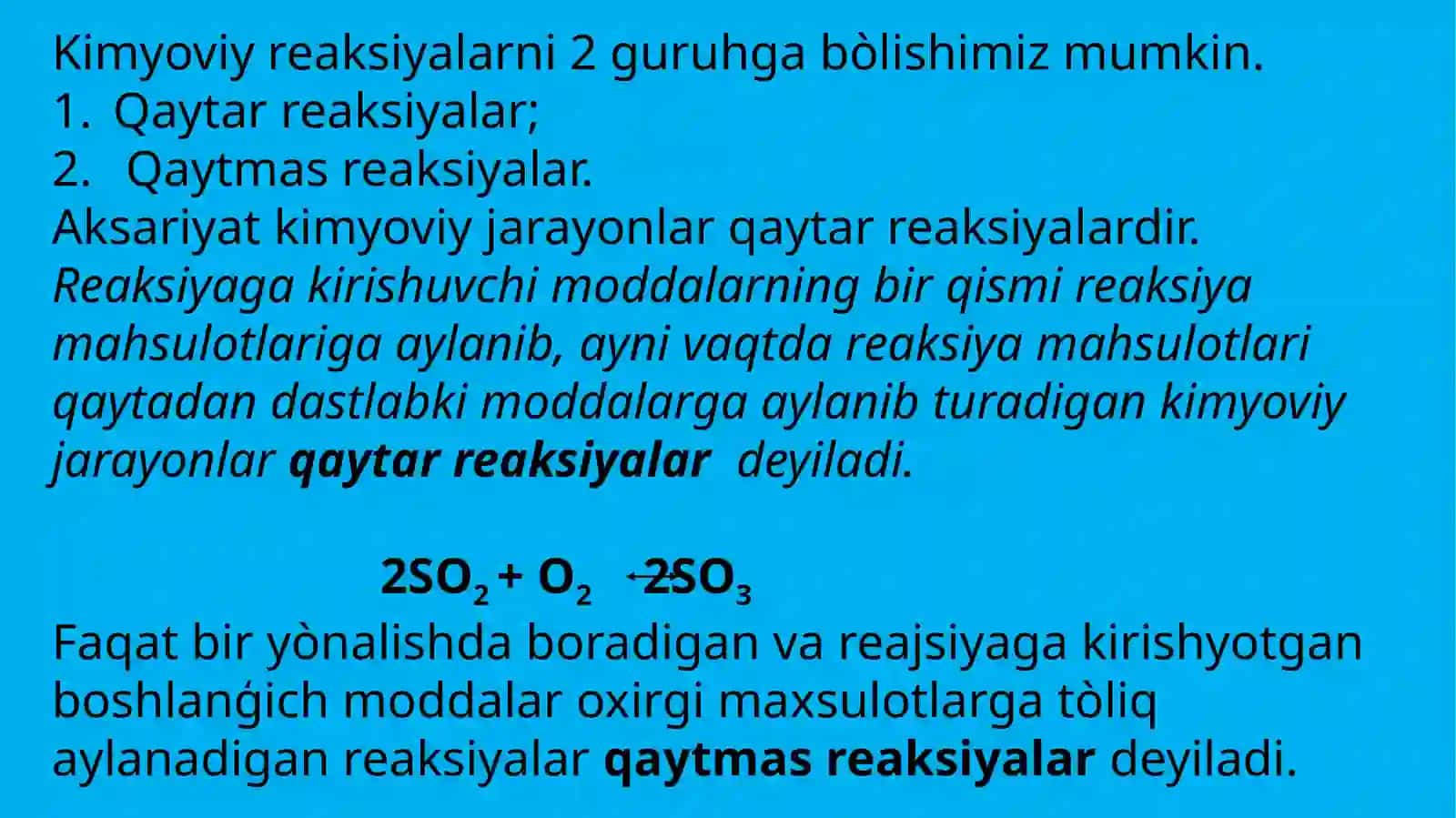 Kimyoviy muvozanat va uning siljish shartlari. Leshatelye  prinsipi 3
