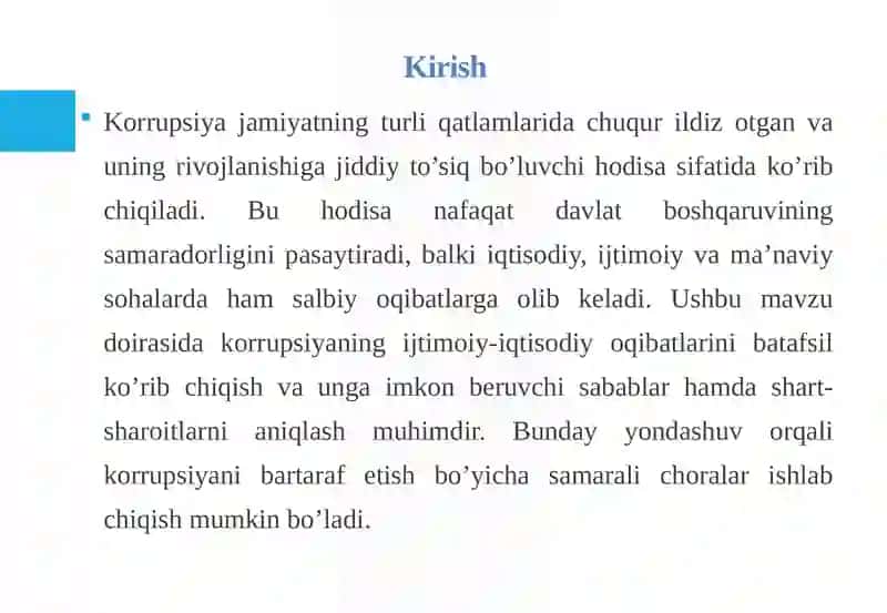 Korrupsiyaning Ijtimoiiy-Iqtisodiy Oqibatlari 3