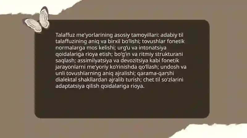 Talaffuz me'yorlari 3