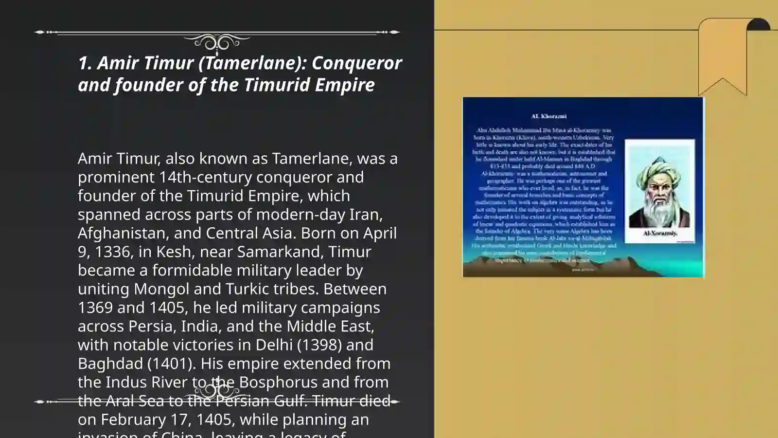 Amir Timur (Tamerlane) 3