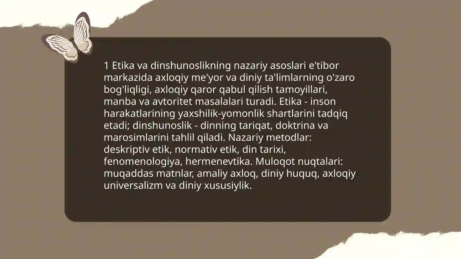 Etika va dinshunoslikning nazariy asoslari 3