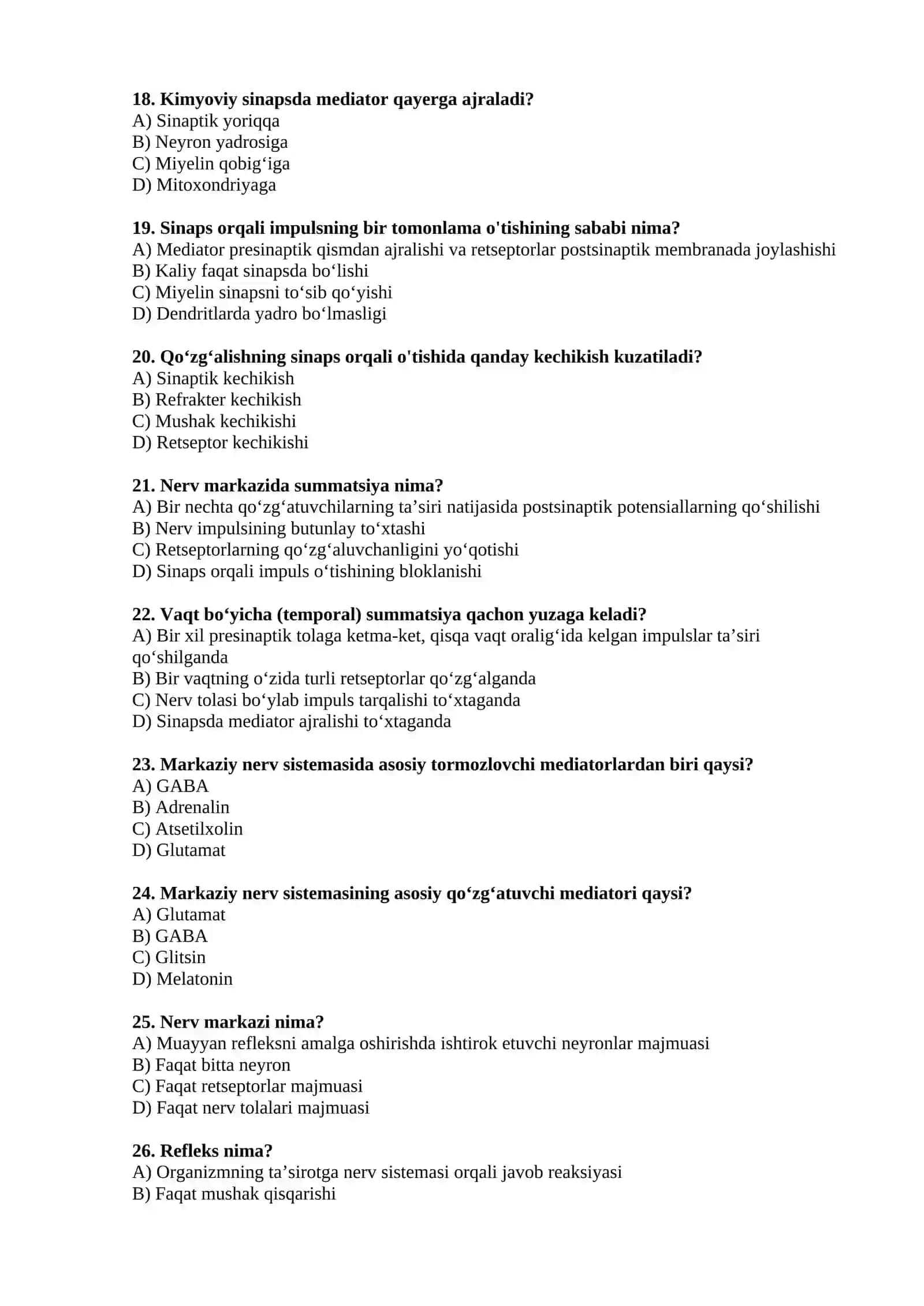 Nerv tizimi nerv tuberclesi qanday rivojlansa? 3