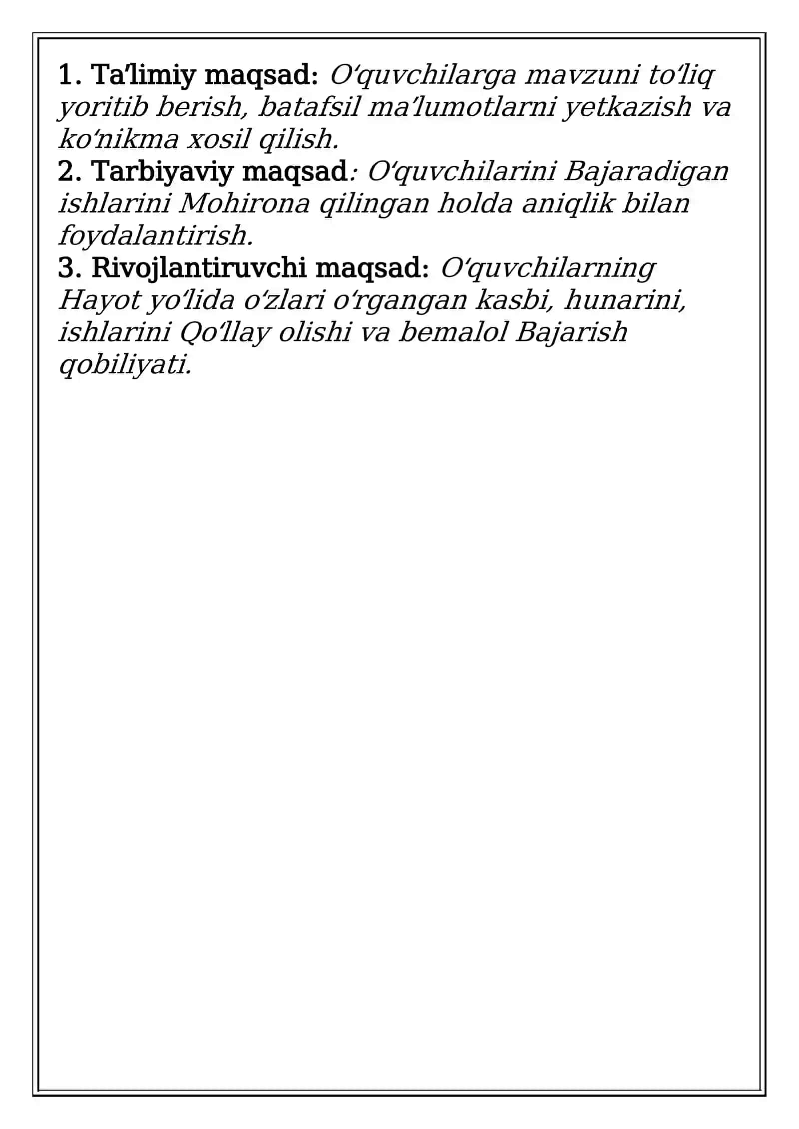 6-sinf Texnologiya fanidan Keramika. Keramika turlari va xossalari mavzusida dars ishlanma 3