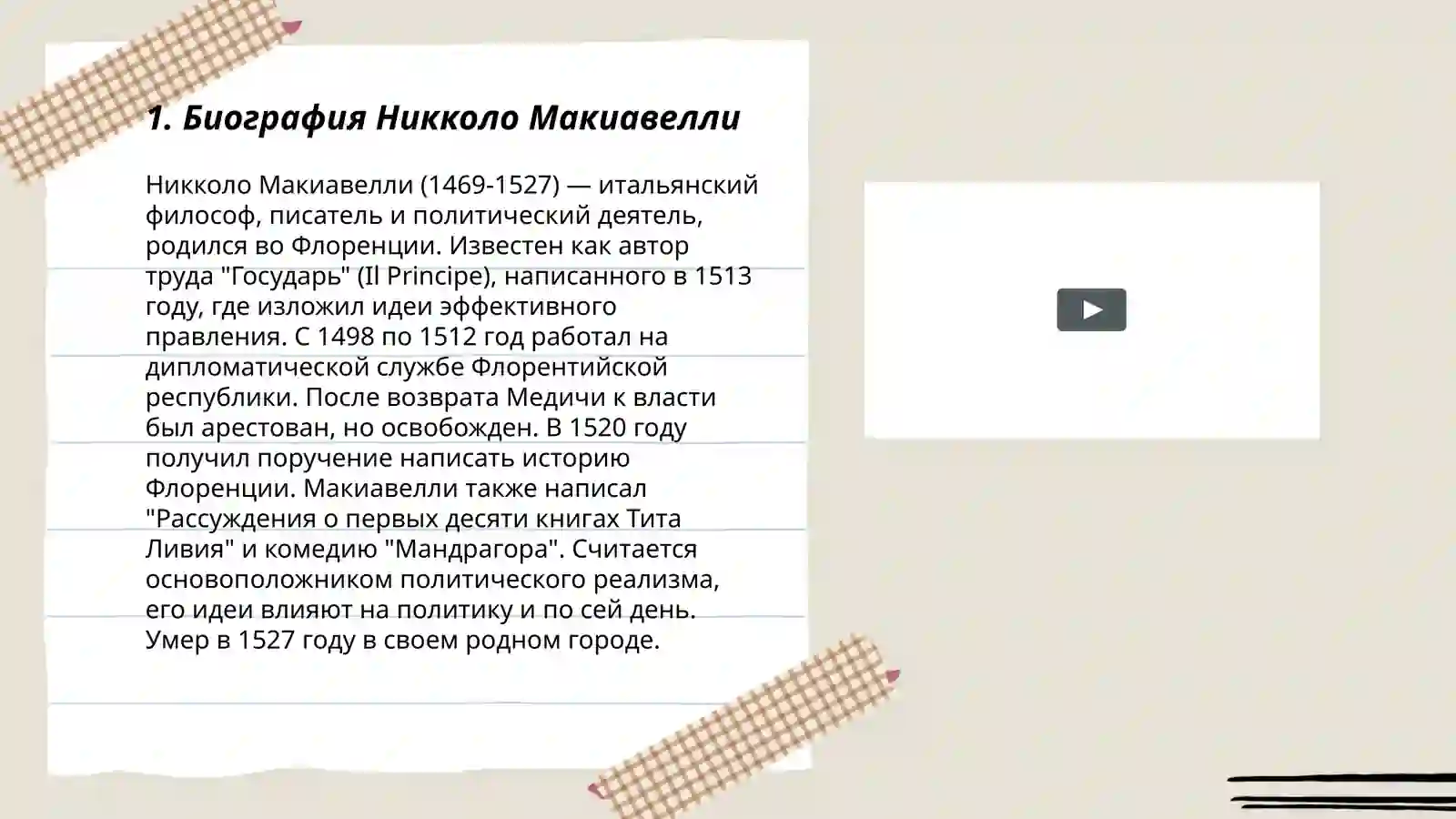 Макиавелли "Государь" 3